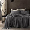 Breathable Luxury Bed Sheets - Full Size Bed Sheets - Washed Microfiber - 4 Piece Hotel Luxury Bedding Sheets with Fitted Sheet, Flat S... - Premium Ultra-Soft Pillowcase Pair for Sleeping - Default Title