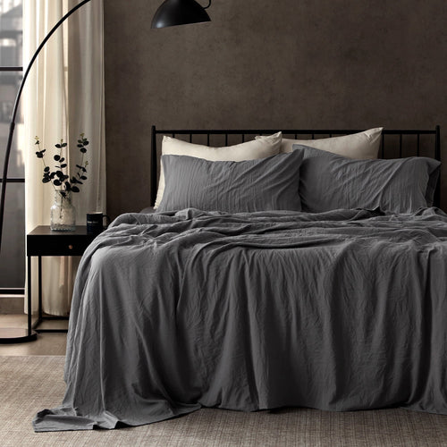 Breathable Luxury Bed Sheets - Full Size Bed Sheets - Washed Microfiber - 4 Piece Hotel Luxury Bedding Sheets with Fitted Sheet, Flat S... - Premium Ultra-Soft Pillowcase Pair for Sleeping - Default Title