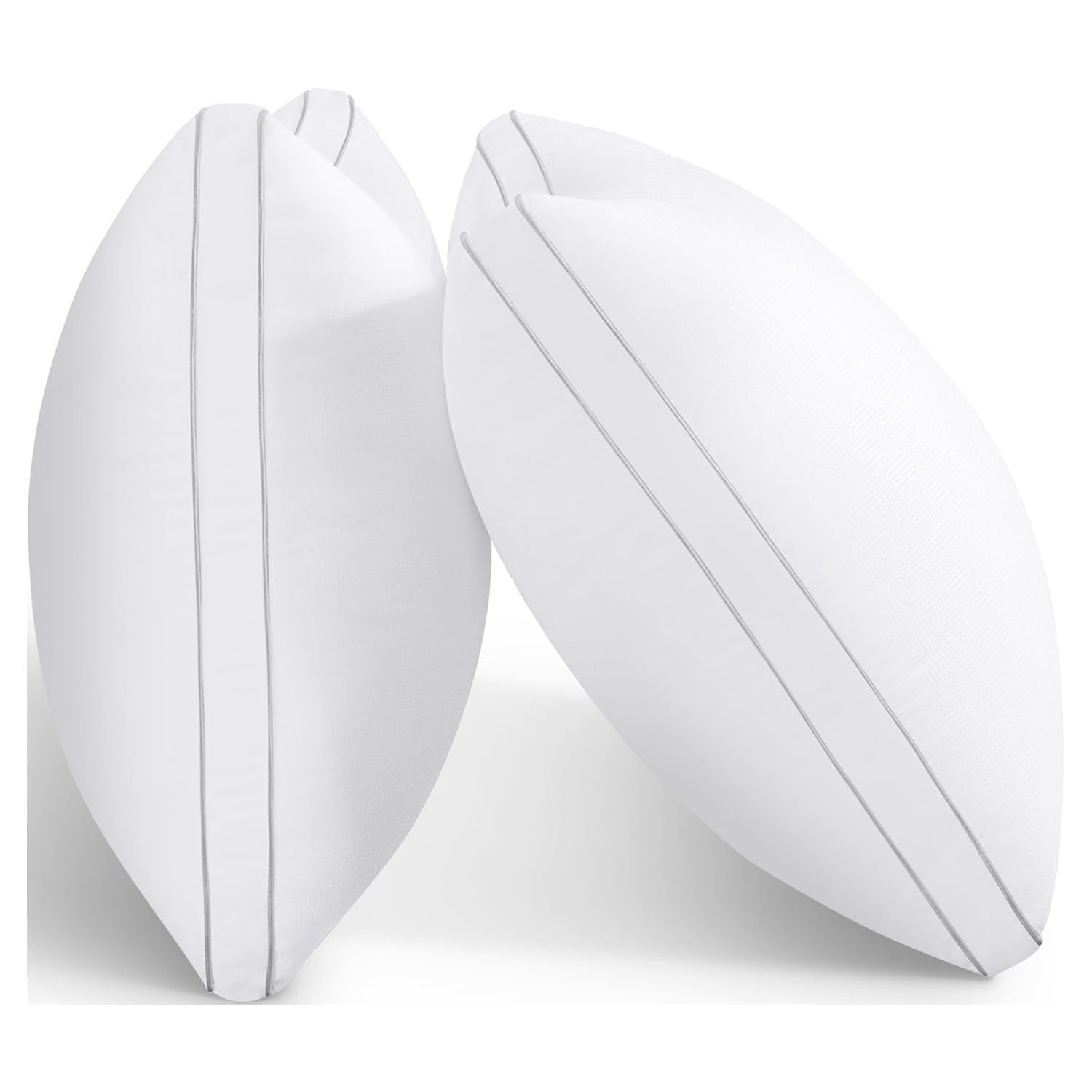 Hotel Collection Bed Pillows 2 Pack Down Alternative Pillows for Bed Queen Size Set of 2 Soft Hotel Collection Gusseted Cooling Pillow... - Ergonomic Memory Foam Pillow for Neck Pain Support - Default Title