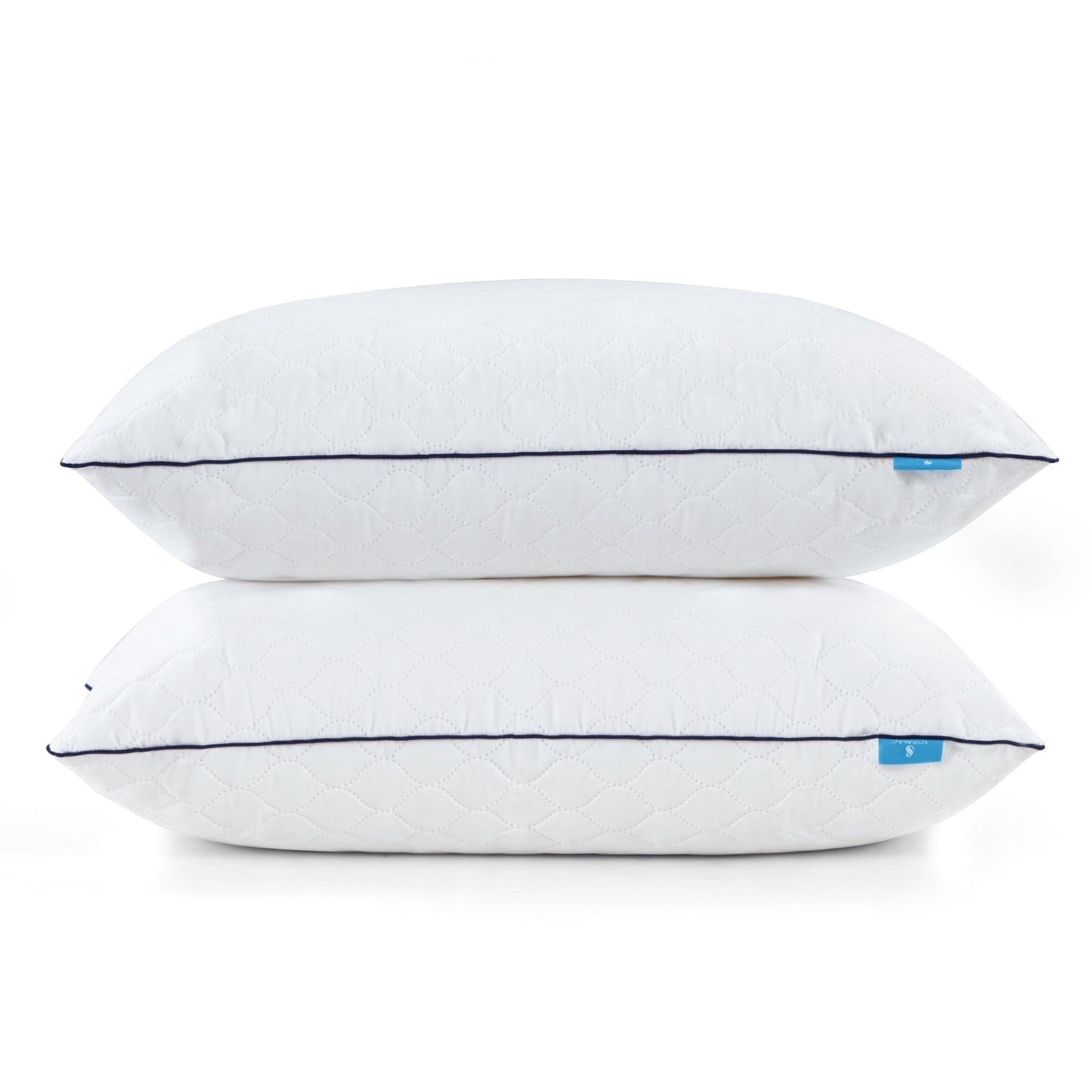 Orthopedic Support Bed Pillows for Sleeping Queen Size 20" x 30" Hypoallergenic Pillow for Side and Back Sleeper Soft Supportive Hotel C... - Decorative Throw Pillow Cushion for Sofa & Bed - Default Title