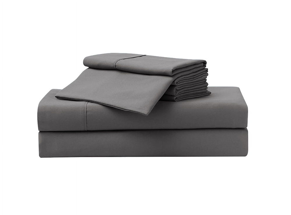 Wrinkle-Resistant So Soft 3-Piece Dark Gray Sheet Set, Twin - Cooling Hotel Quality Bedding Sheets and Pillowcases - Default Title