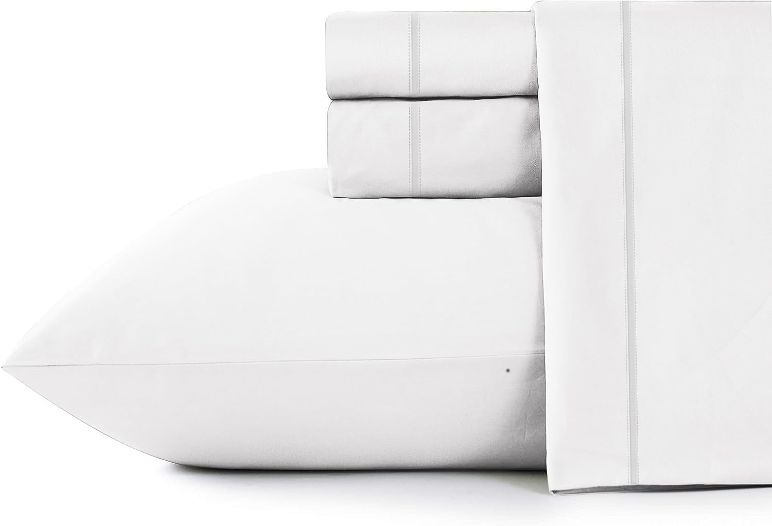Breathable Luxury Bed Sheets Set 4 Pieces, 600 TC 100% Egyptian Cotton Bed Sheets, Breathable, Soft & Silky Sateen Weave Fits Mattress ... - Luxury Bed Sheet Set with Deep Pockets - Default Title
