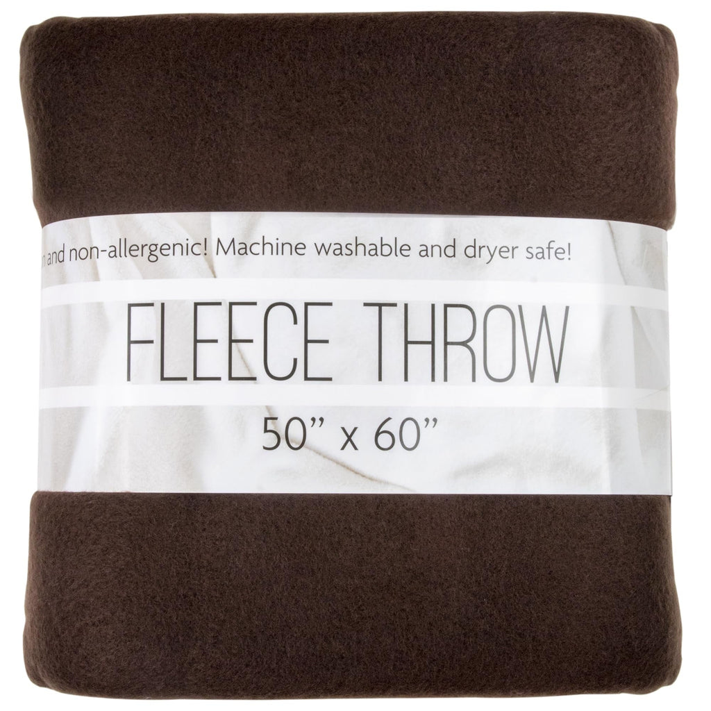 Decorative Knitted Single Solid Color Hypoallergenic 60”L x 50”W Fleece Throw Blanket for Fall, Winter, Spring, Summer, Men, Women, Chil... - Luxury Knitted Decorative Throw Blanket with Fringes - Default Title