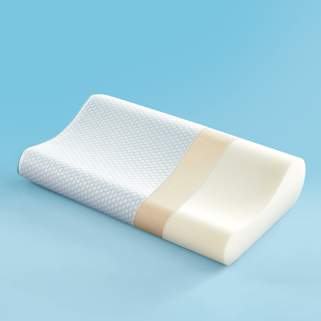 Ergonomic Memory Foam Standard Cooling Memory Foam Pillow, Ergonomic Adjustable Orthopedic Contour Bed Pillows Neck Support for Side Back S... - Hotel Quality Plush Sleeping Pillows - Default Title