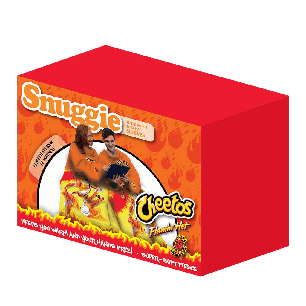Cozy Fleece Cheetos Flaming Hot Wearable Blanket - Luxury Knitted Decorative Throw Blanket with Fringes - Default Title