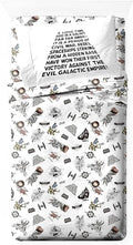 Wrinkle-Resistant T-Shirt Comic 3 Piece Twin Size Bed Sheets Set - Disney Space Theme Bedding - Cooling Hotel Quality Bedding Sheets and Pillowcases - Default Title