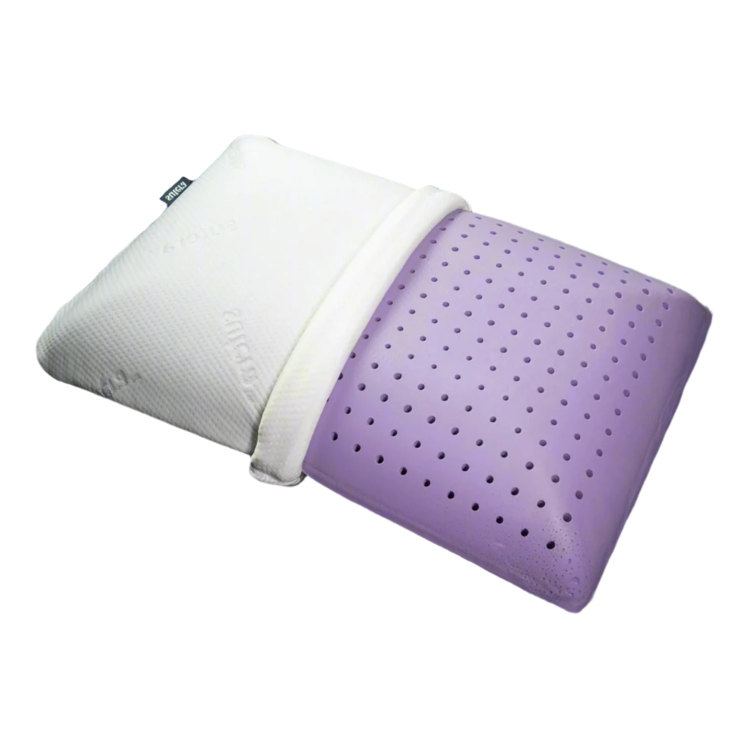Ergonomic Memory Foam Plush Zen Bed Pillow, Lavender Scented Cooling Adaptive Memory Foam Queen - Hotel Quality Plush Sleeping Pillows - Default Title