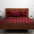 Ultra-Soft Buffalo Plaid Black and Red 4 Piece Bed Sheet Set - Twin - Luxury Bed Sheet Set with Deep Pockets - Default Title