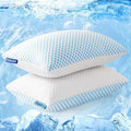Orthopedic Support 2 Pack Cooling Pillow for Sleeping, Memory Foam Pillows Cool Bed Pillows Hotel Reversible Pillow with Washable Remova... - Orthopedic Shredded Foam Bed Pillow Set - Default Title