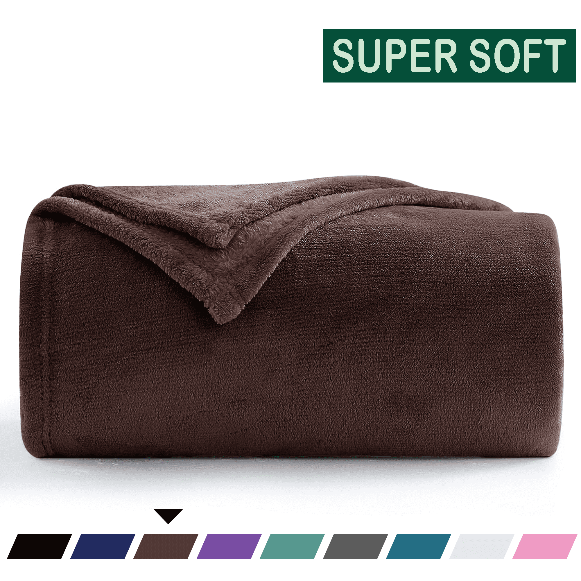 Lightweight Warm Throw Blanket, Fuzzy & Plush Warm Fleece Blanket, Throw Size Coffee Blankets for Couch Beds, Machine Washable Blanket... - Super Soft Reversible Sherpa Flannel Blanket - Default Title