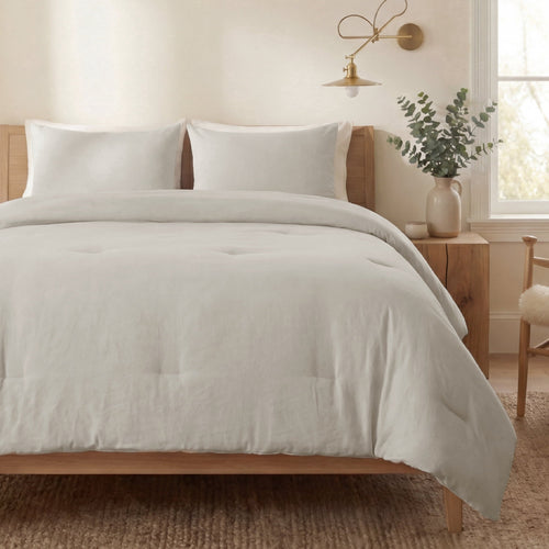 All-Season 3 Pieces Queen Comforter Bedding Set, Beige Bed Comforter Set for All Seasons, 1 Lightweight Prewashed Comforter and ... - Cloud-Like Soft Lightweight Bed Comforter - Default Title