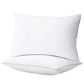 Hotel Collection Pillows Standard Size Set of 2, Hotel Quality, Down Alternative Gusseted Bed Pillows for Side, Back, And Stomach Slee... - Ergonomic Memory Foam Pillow for Neck Pain Support - Default Title