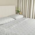 Cooling Sateen 100% Cotton Queen Sheets Set, 4 Piece Bed Sheets Set with HeiQ Fresh, Percale Weave, Hotel Luxury, Ultra Soft Sheets ... - Breathable Egyptian Cotton Flat & Fitted Sheets - Default Title