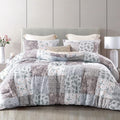 All-Season 3-Piece Queen Comforter Set, Soft Reversible Bedding Comforter Sets, Patchwork Printed Down Alternative Comforter Duv... - Luxurious Quilted Duvet Cover Set - Default Title