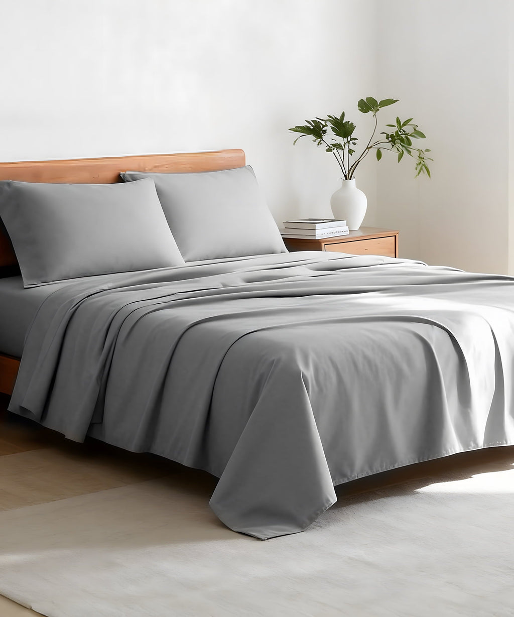 Breathable Luxury Full Size 4 Piece Sheet Set, Comfy Breathable Cooling Bed Sheets Set, Hotel Luxury Bedding, Deep Pockets, Ultra-Soft,... - Luxury Bed Sheet Set with Deep Pockets - Default Title