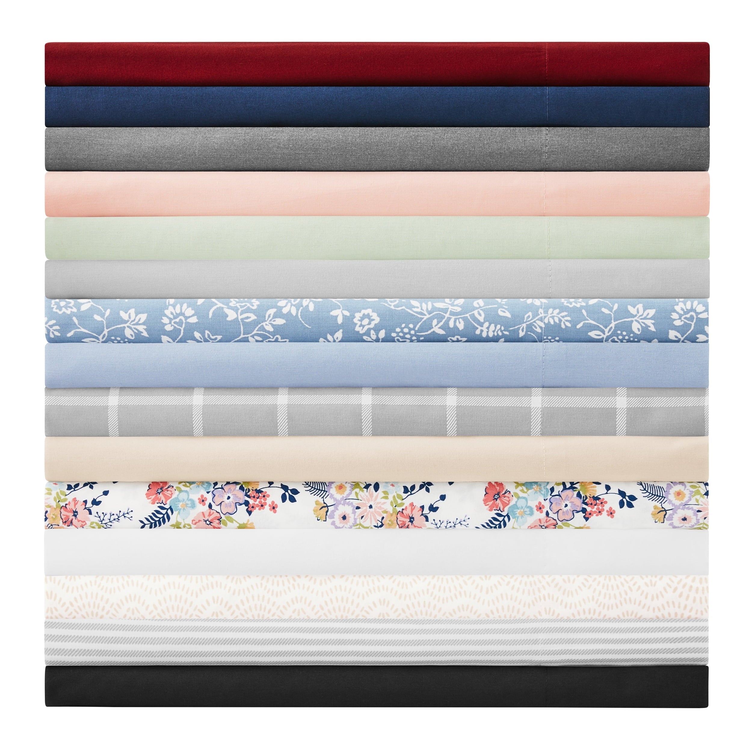 Premium Egyptian Cotton Easy Care 300 Thread Count Solid Soothing-Gray CVC Cotton Blend Fitted Sheet, King (Adult) - Breathable Egyptian Cotton Flat & Fitted Sheets Detail