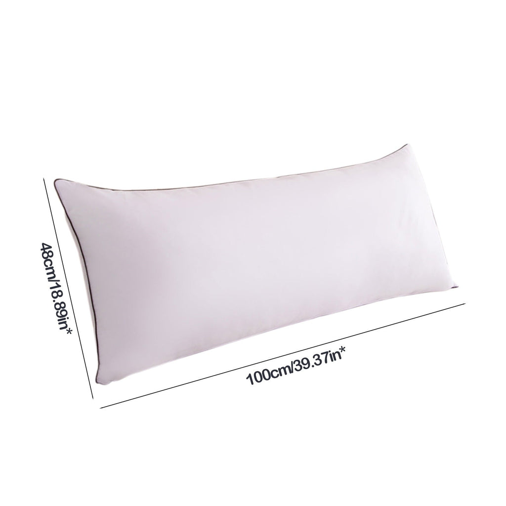 Ergonomic Memory Foam Long Pillows For Bed King Clearance! 100*48cm White Gentle Support Soybean Pillow, Comfortable Breathable Bed Pillows... - Decorative Throw Pillow Cushion for Sofa & Bed Detail