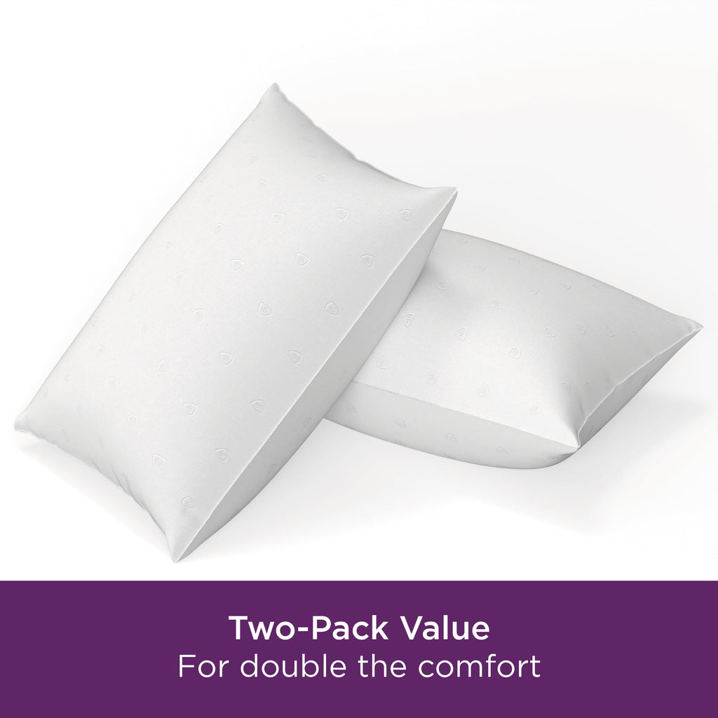 Orthopedic Support Bed Pillows, Standard/Queen (2 Count) - Orthopedic Shredded Foam Bed Pillow Set Detail