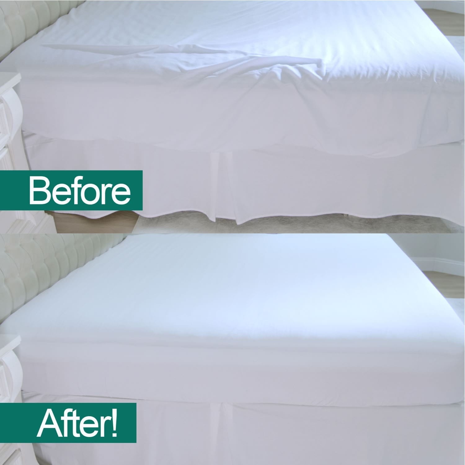 Cooling Sateen Fitted Bed Sheet With Built-In Compression Cord Locks On Mattresses & Won’t Slip - Premium Ultra-Soft Pillowcase Pair for Sleeping Detail