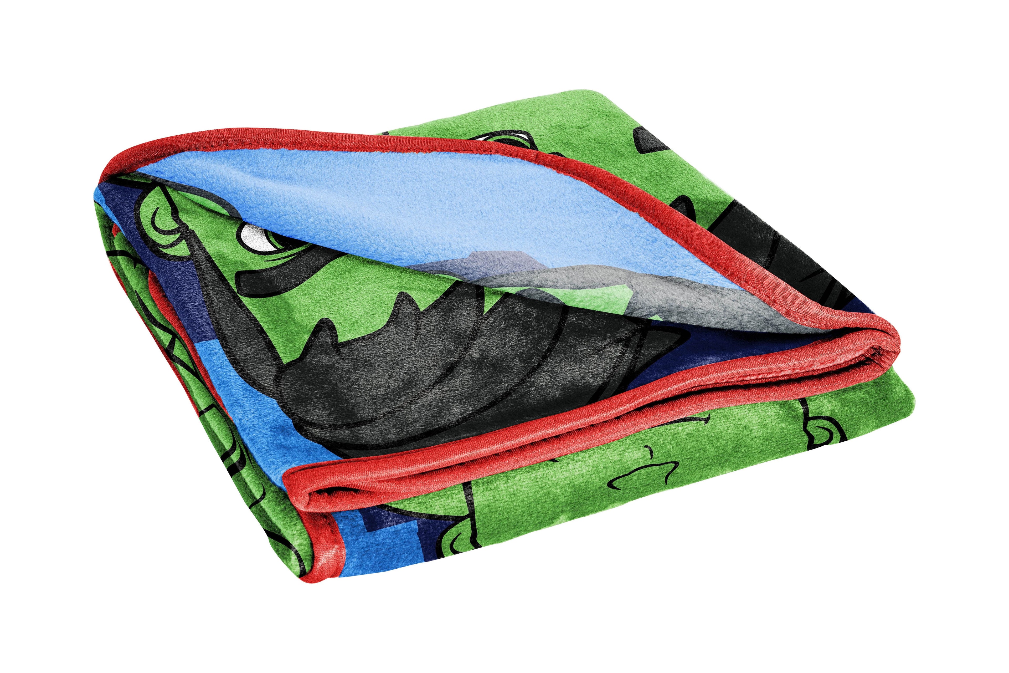 Super Soft Flannel Spidey & His Amazing Friends Kids Throw, 46 x 60, Microfiber, Blue, Marvel - Lightweight Plush Warm Blanket for All Seasons Detail