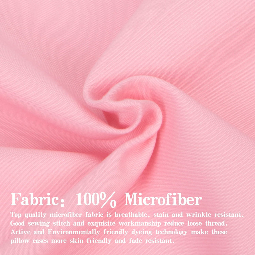 Ultra-Soft Microfiber Bed Sheets Set - 1800 Series Soft Sheet Set- 3 Piece - Twin XL - Pink - Cooling Hotel Quality Bedding Sheets and Pillowcases Detail
