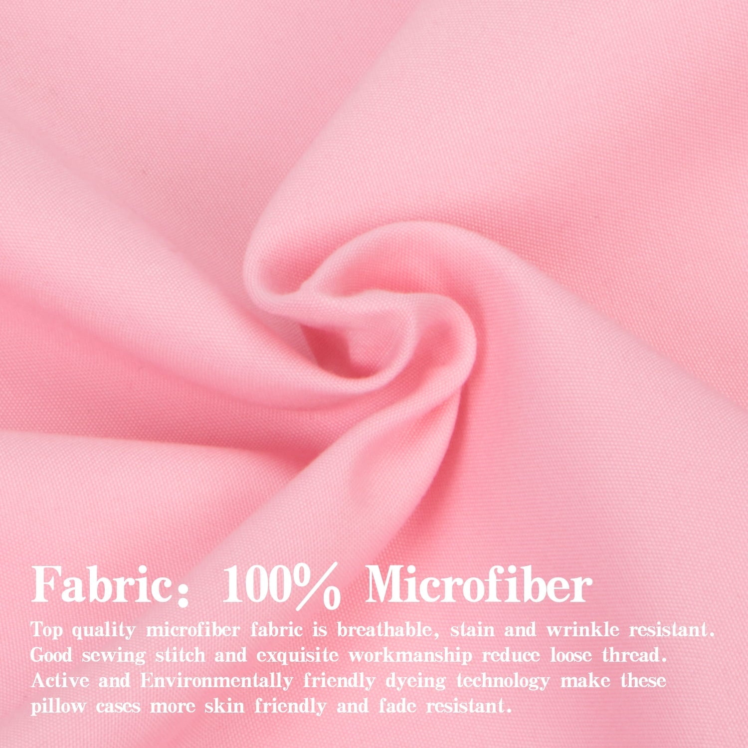 Ultra-Soft Microfiber Bed Sheets Set - 1800 Series Soft Sheet Set- 3 Piece - Twin XL - Pink - Cooling Hotel Quality Bedding Sheets and Pillowcases Detail