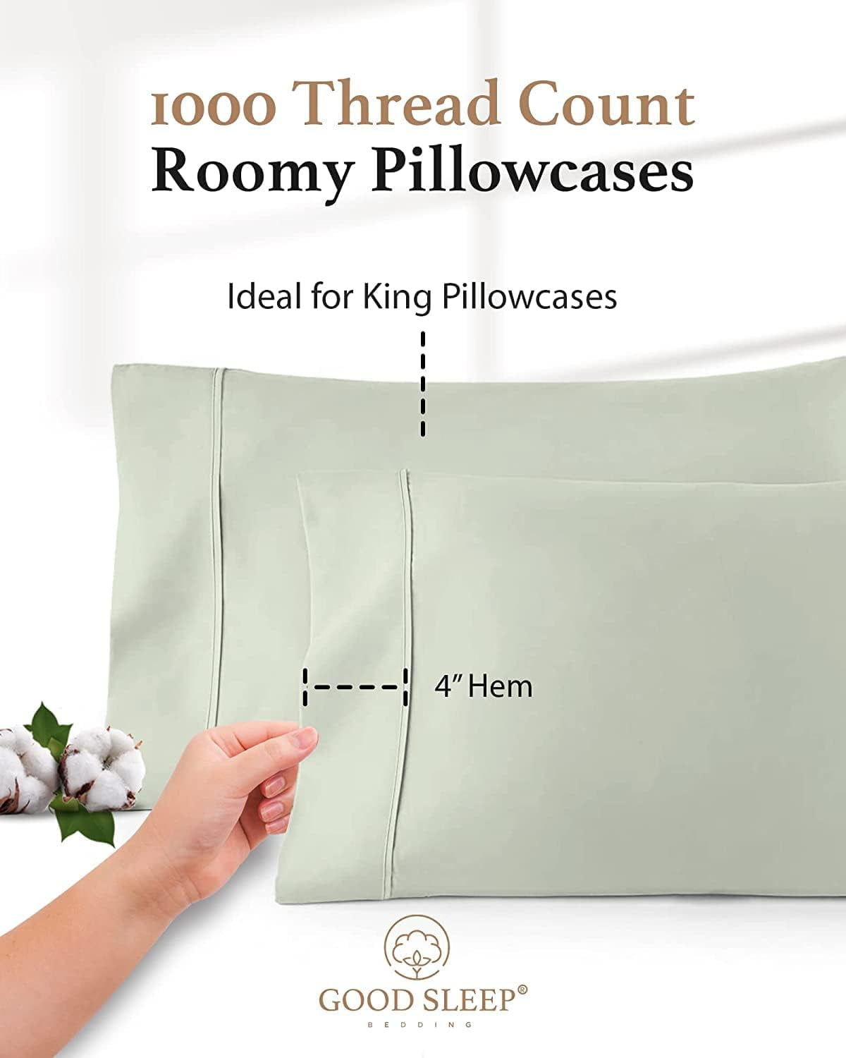 Premium Egyptian Cotton Queen Size Flat Sheet Only - Hotel Style 100% Egyptian Cotton Sheet, Soft & Breathable, Sateen Weave 800 Thread Count... - Luxury Bed Sheet Set with Deep Pockets Detail