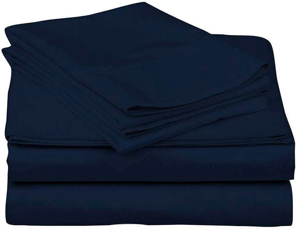 Premium Egyptian Cotton Luxury Bed Sheets Set - 800 Thread Count 100% Egyptian Cotton Sheets - 4 Piece Sheet Set Fits Mattress Upto 24 Inch D... - Luxury Bed Sheet Set with Deep Pockets Detail
