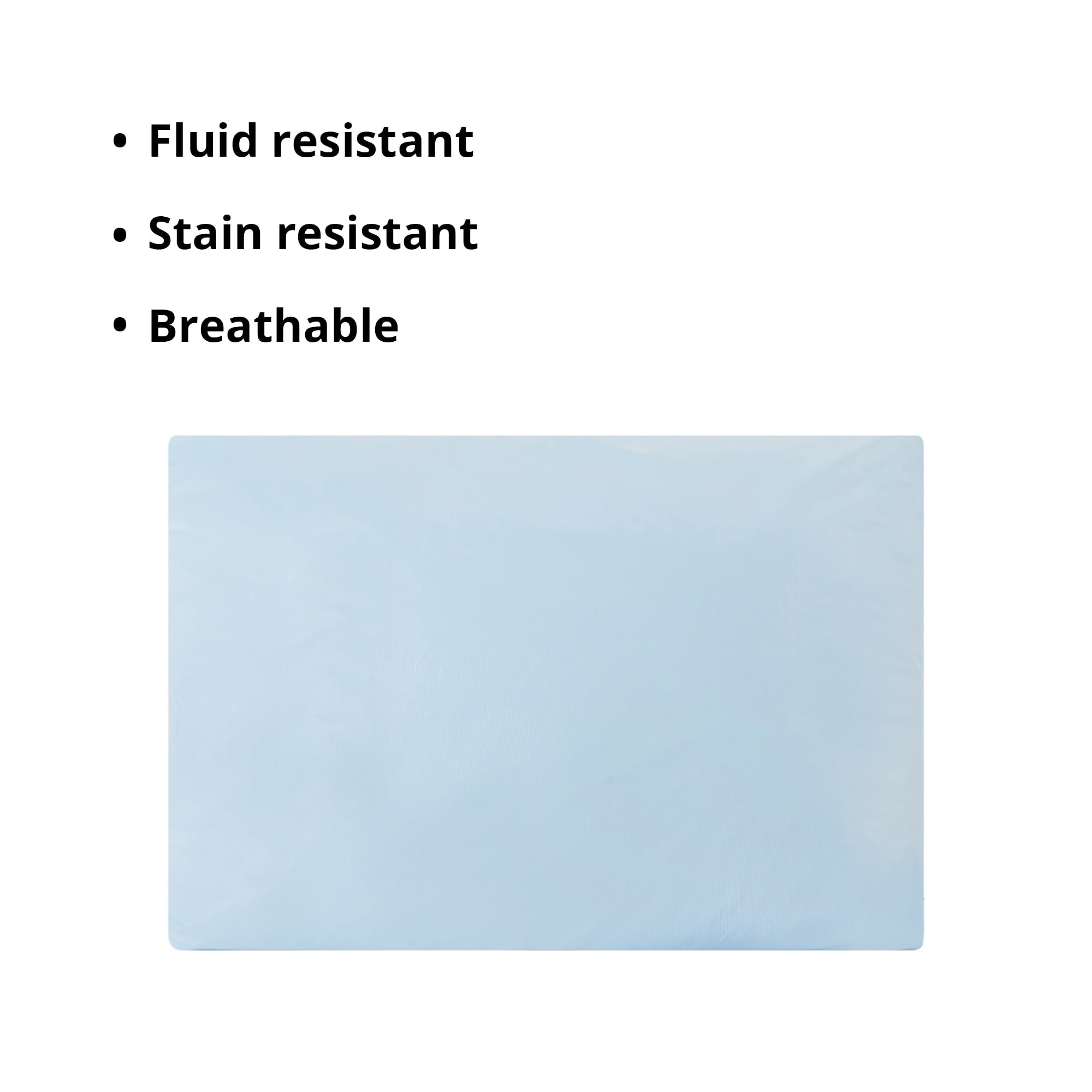 Orthopedic Support Reusable Water-Resistant Soft Polyester Fill Blue Bed Pillow, 19" x 25", 1 Ct - Ergonomic Memory Foam Pillow for Neck Pain Support Detail