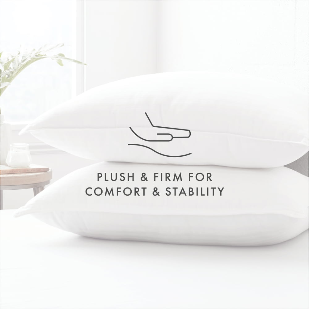 Decorative Plump Bed Pillow 2-Pack Standard/Queen Size For All Sleep Styles - Back, Side and Stomach Sleepers - Decorative Throw Pillow Cushion for Sofa & Bed Detail