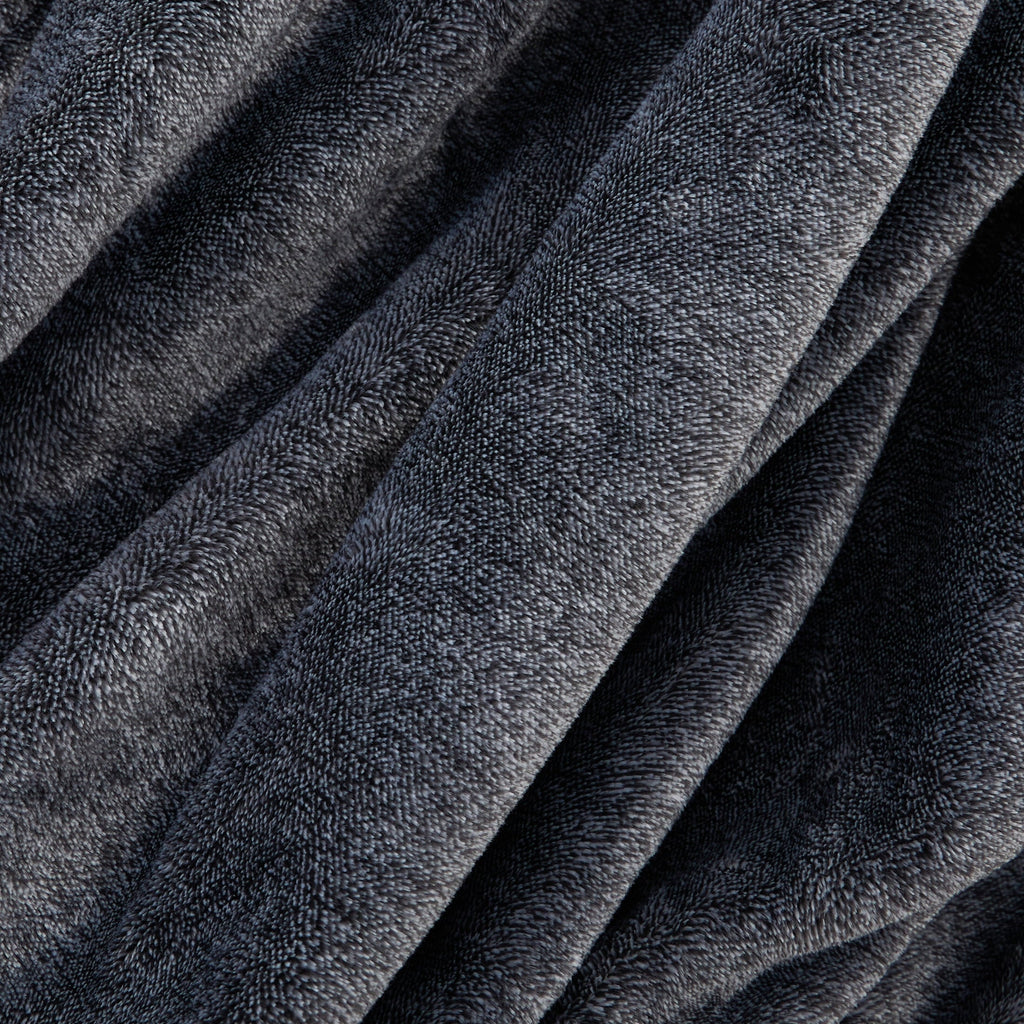 Cozy Fleece Plush Heathered Soft Oversized Throw Blanket, Gray - Cozy Fleece Throw Blanket for Couch & Bed Detail