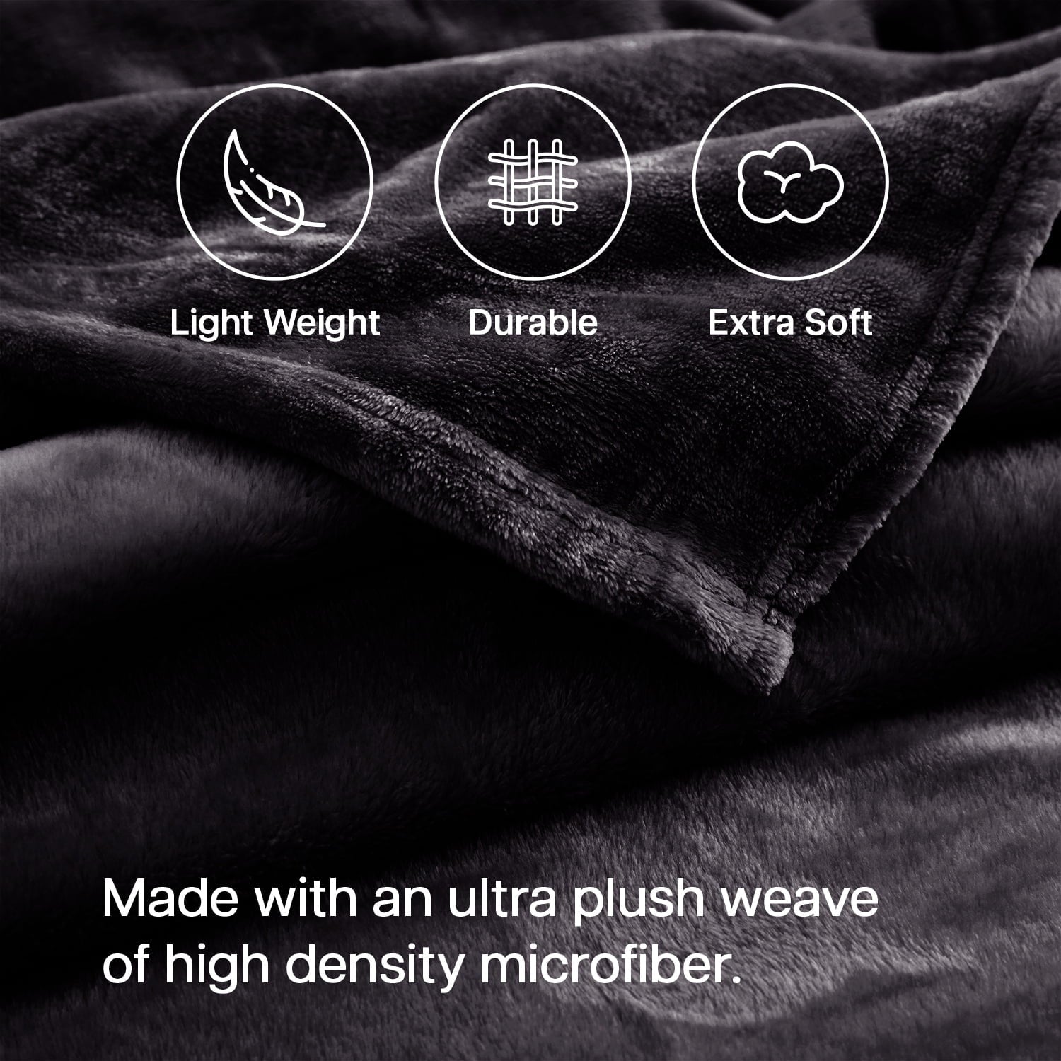 Cozy Fleece Microplush Fleece Blanket Cozy for Bed and Throw Cozy for Bed and Throw 310 GSM Soft Microfiber Lightweight Warm Fluf... - Cozy Fleece Throw Blanket for Couch & Bed Detail