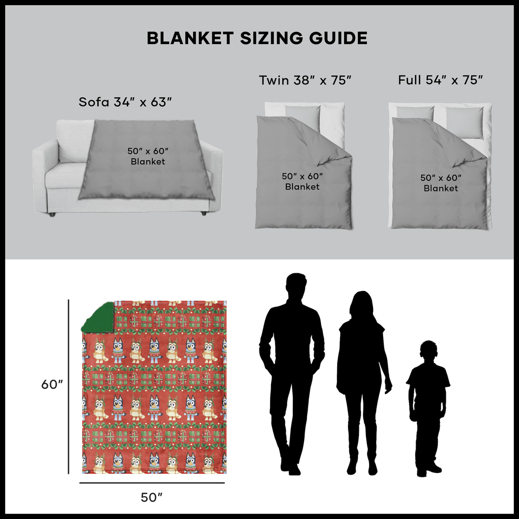 Lightweight Warm Holidays are Nice Silk Touch Throw Blanket with Sherpa Reverse 50 x 60 inches - Cozy Fleece Throw Blanket for Couch & Bed Detail