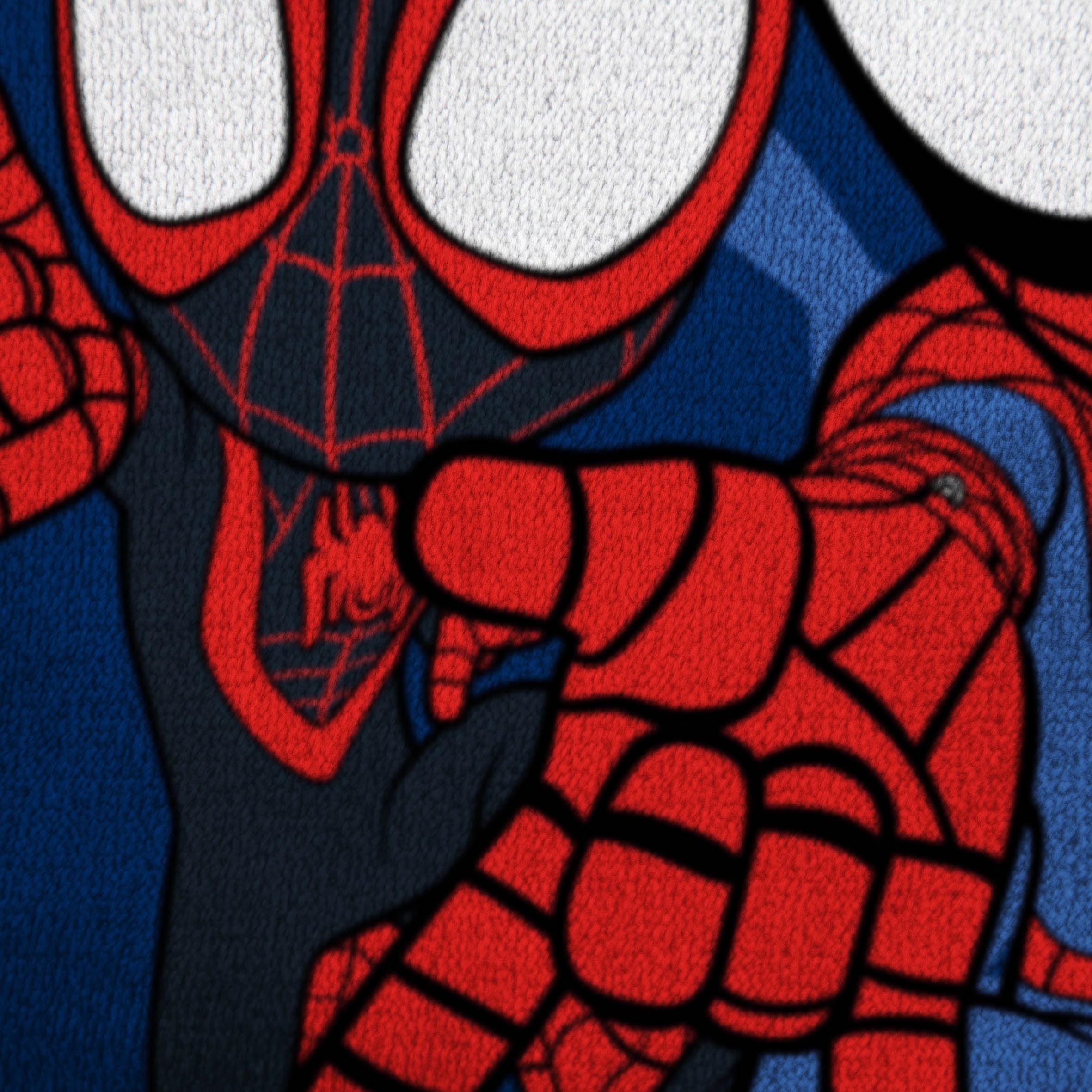 Reversible Sherpa Spidey and His Amazing Friends Kids Plush Twin/Full Blanket, 62 x 90, Microfiber, Blue and Red - Luxury Knitted Decorative Throw Blanket with Fringes Detail