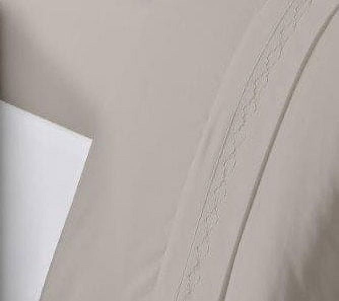 Wrinkle-Resistant Luxury Silver Gray Microfiber bed Sheet Sets, 4-pieces, Twin size - Cooling Hotel Quality Bedding Sheets and Pillowcases Detail