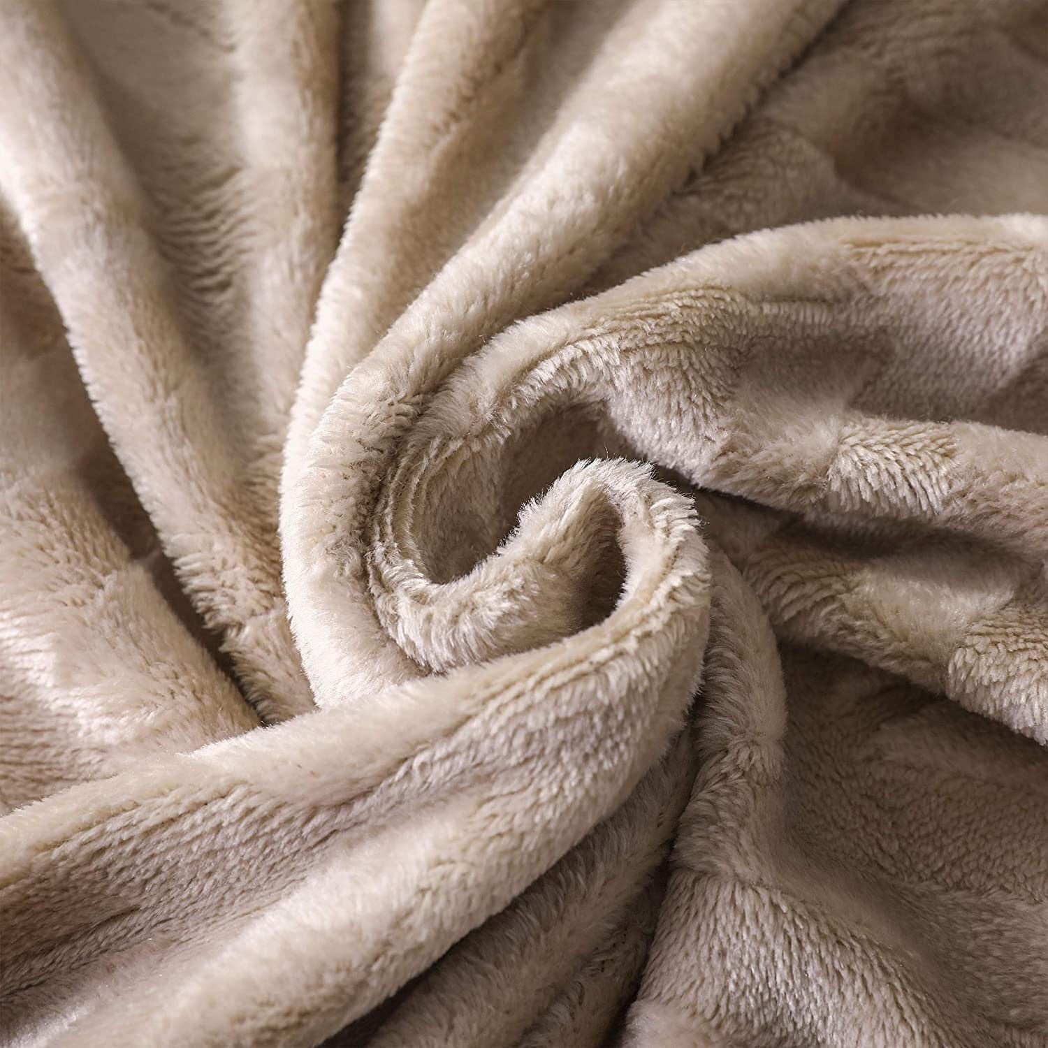 Super Soft Flannel Soft Flannel Fleece Lightweight 50"x60" Throw Blanket, Brushed Chevron Design Fluffy Plush Cozy Blanket for All Seaso... - Lightweight Plush Warm Blanket for All Seasons Detail