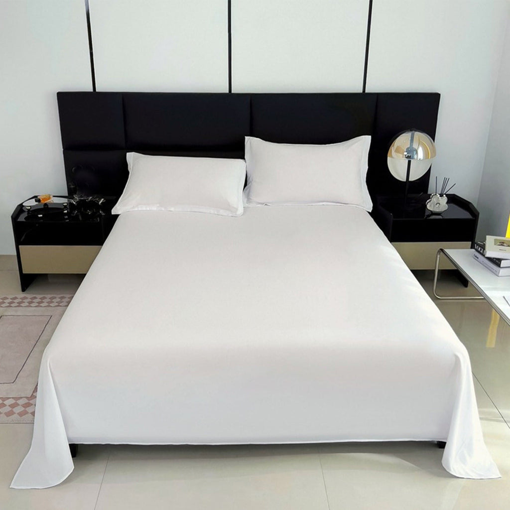 Breathable Luxury Color Twin Size Flat Sheet - Hotel Quality Top Flat Bed Sheet Only, Ultra Soft, Comfy, Breathable & Cooling - Fade & ... - Premium Ultra-Soft Pillowcase Pair for Sleeping Detail