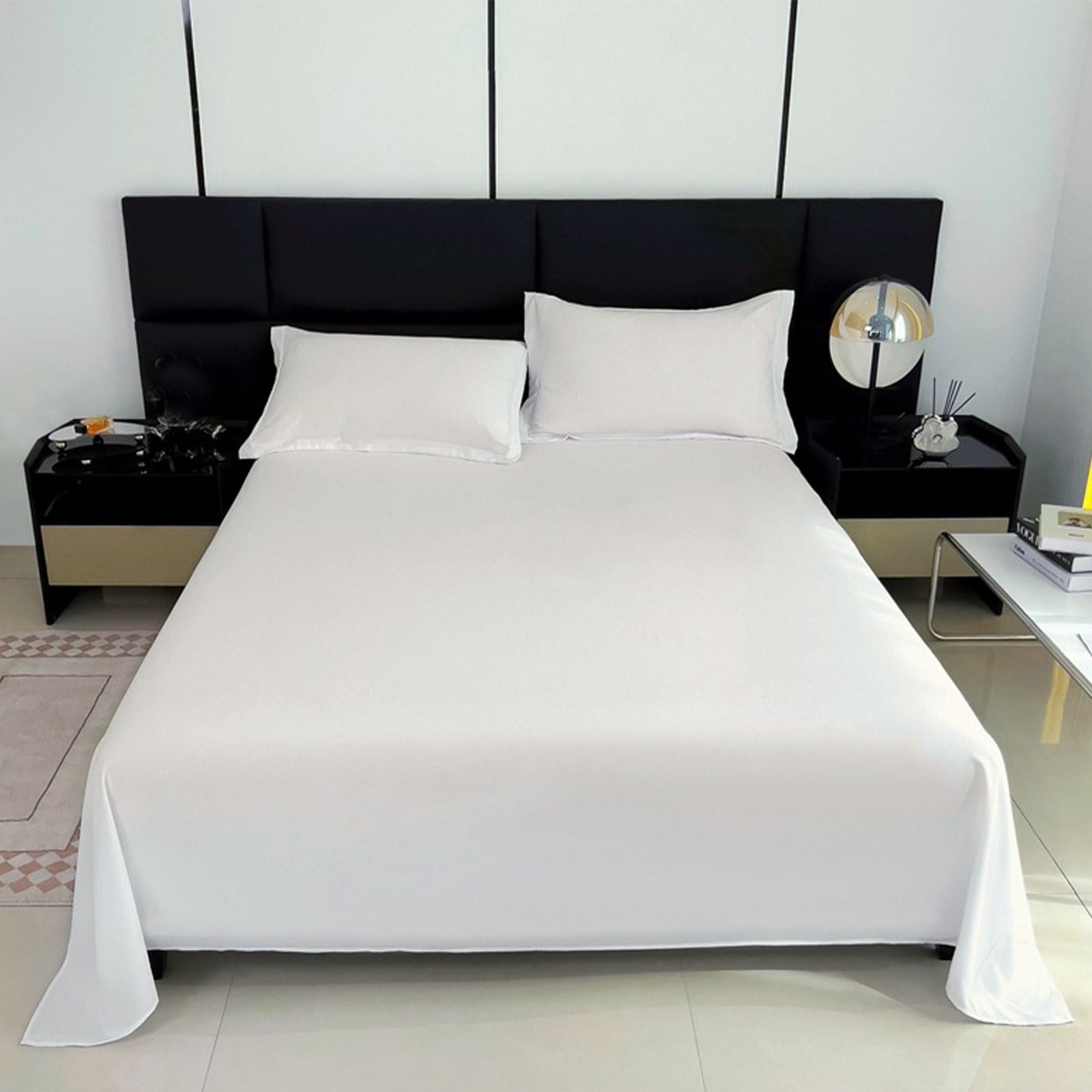 Breathable Luxury Color Twin Size Flat Sheet - Hotel Quality Top Flat Bed Sheet Only, Ultra Soft, Comfy, Breathable & Cooling - Fade & ... - Premium Ultra-Soft Pillowcase Pair for Sleeping Detail