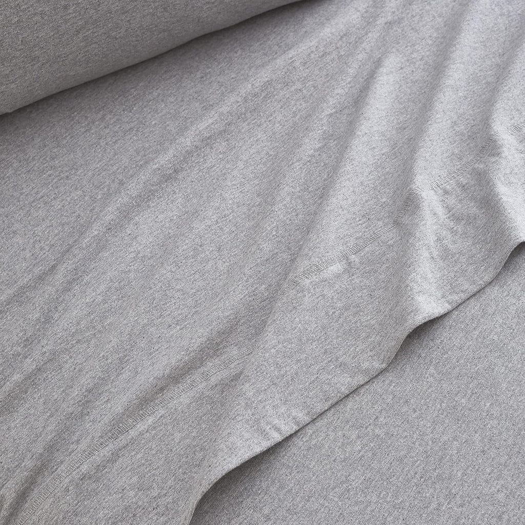Breathable Luxury Jersey Knit Full Size Sheets 4pc|100% T-Shirt Cotton Blend Super Soft Breathable Jersey Sheets Full Size Bed, Stretch... - Premium Ultra-Soft Pillowcase Pair for Sleeping Detail