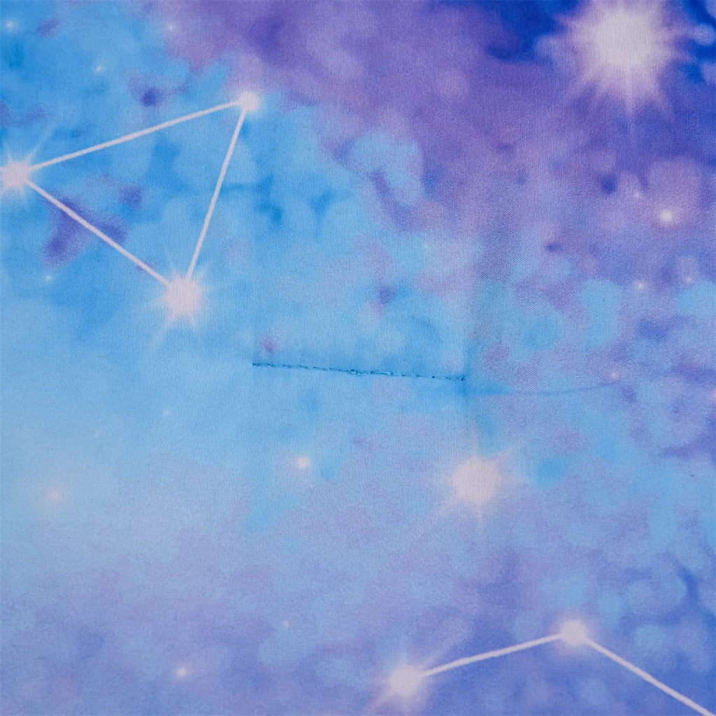 Hypoallergenic Cloud Tie Dye Constellation Ombre Comforter Set Twin Gradient Galaxy Bedding Set Blue Purple - Hypoallergenic Ultra-Fluffy Quilt for Winter Detail