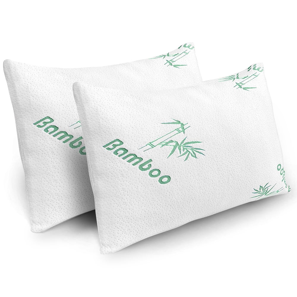 Ergonomic Memory Foam Memory Foam Pillows Queen Size Set of 2 - Cooling Bed Pillows for Sleeping - Back, Stomach, Side Sleeper Soft, Comfy ... - Decorative Throw Pillow Cushion for Sofa & Bed Detail