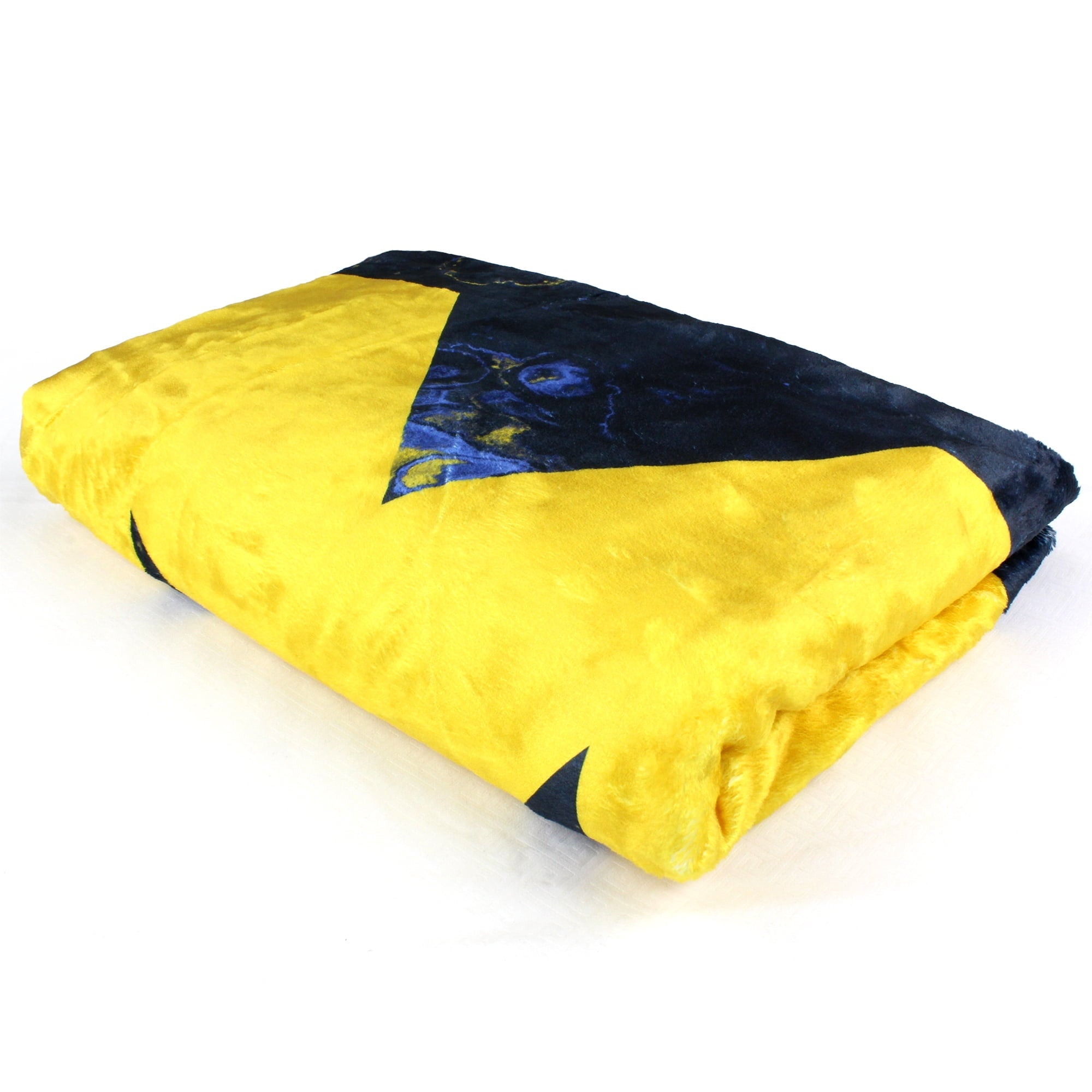 Lightweight Warm Michigan Wolverines Sublimated Soft Throw Blanket, 42" x 60" - Luxury Knitted Decorative Throw Blanket with Fringes Detail