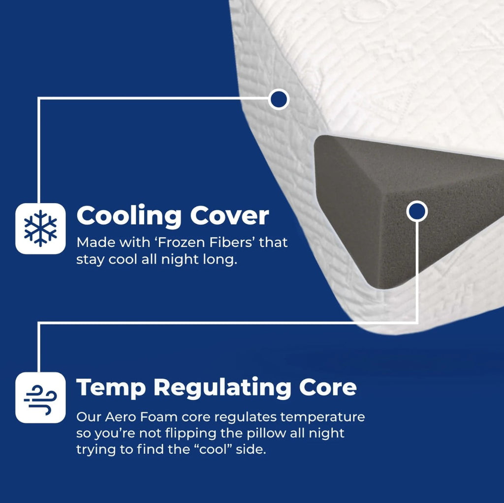 Decorative Plump Standard Pillow for Side Sleepers, Cooling Technology and Removable Cover - Decorative Throw Pillow Cushion for Sofa & Bed Detail