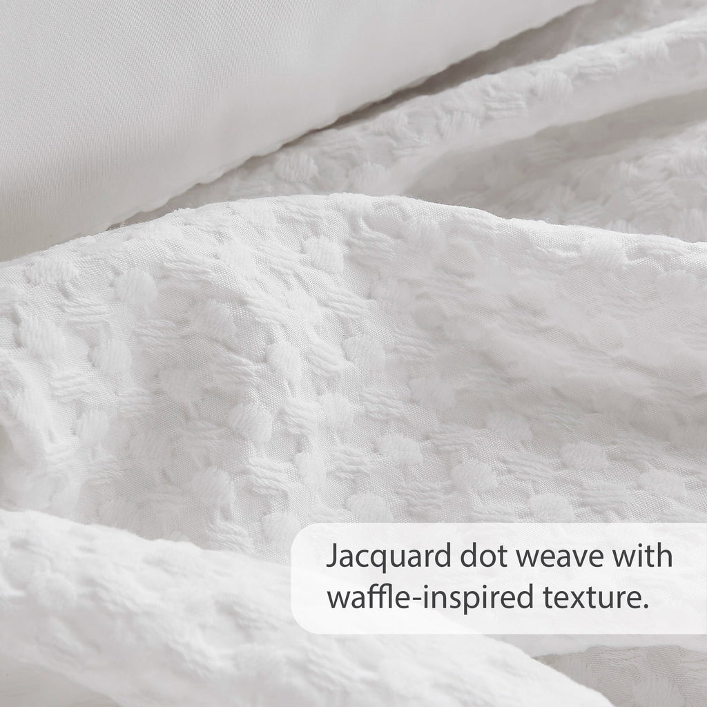 Heavyweight Warmth Comforter Sets Twin/Twin-XL, 2 Piece Soft Bedding Sets, Off-White Comforter Bed Set with Pillow Shams - Hypoallergenic Ultra-Fluffy Quilt for Winter Detail