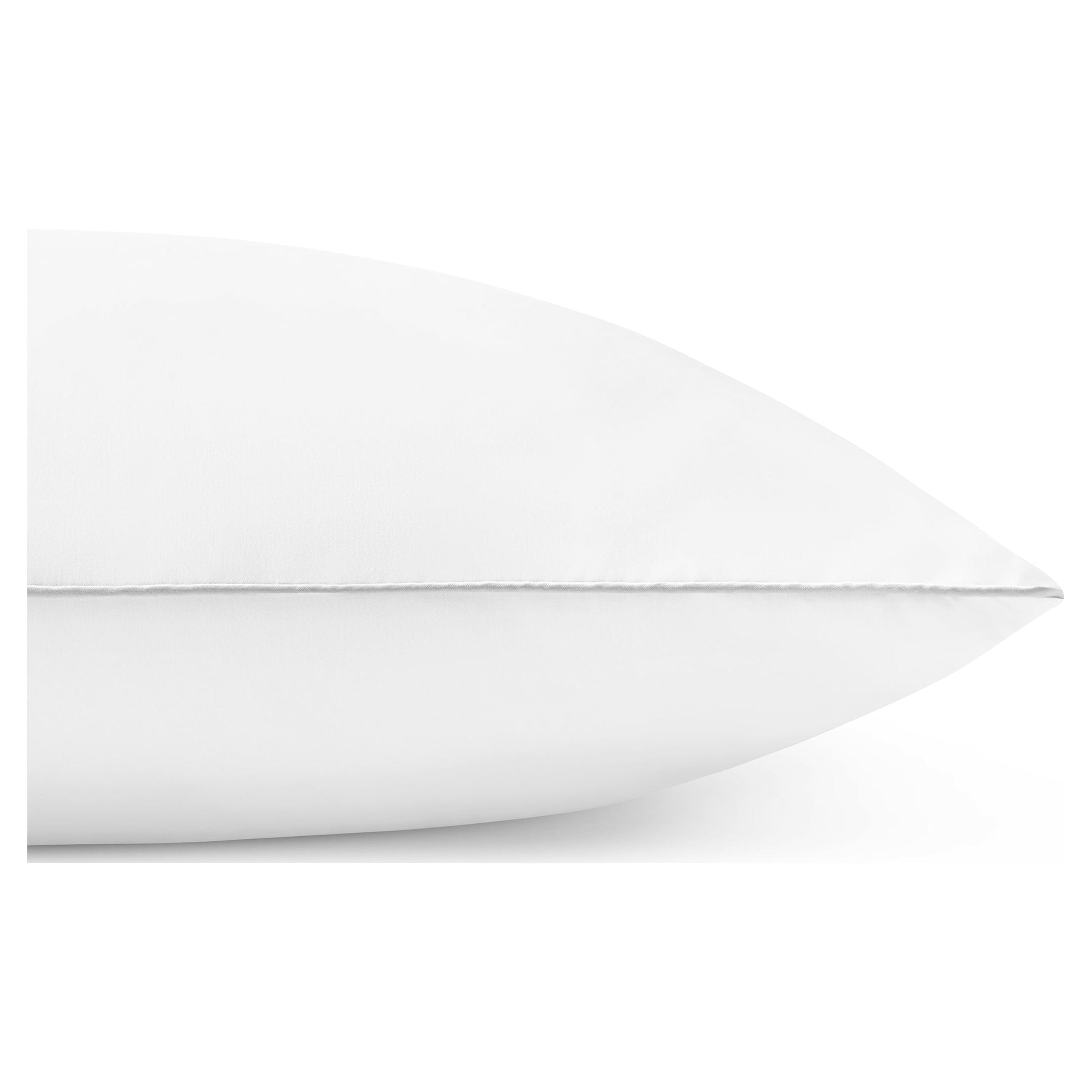 Decorative Plump Endless Comfort Bed Pillow, King, 2 Pack - Ergonomic Memory Foam Pillow for Neck Pain Support Detail