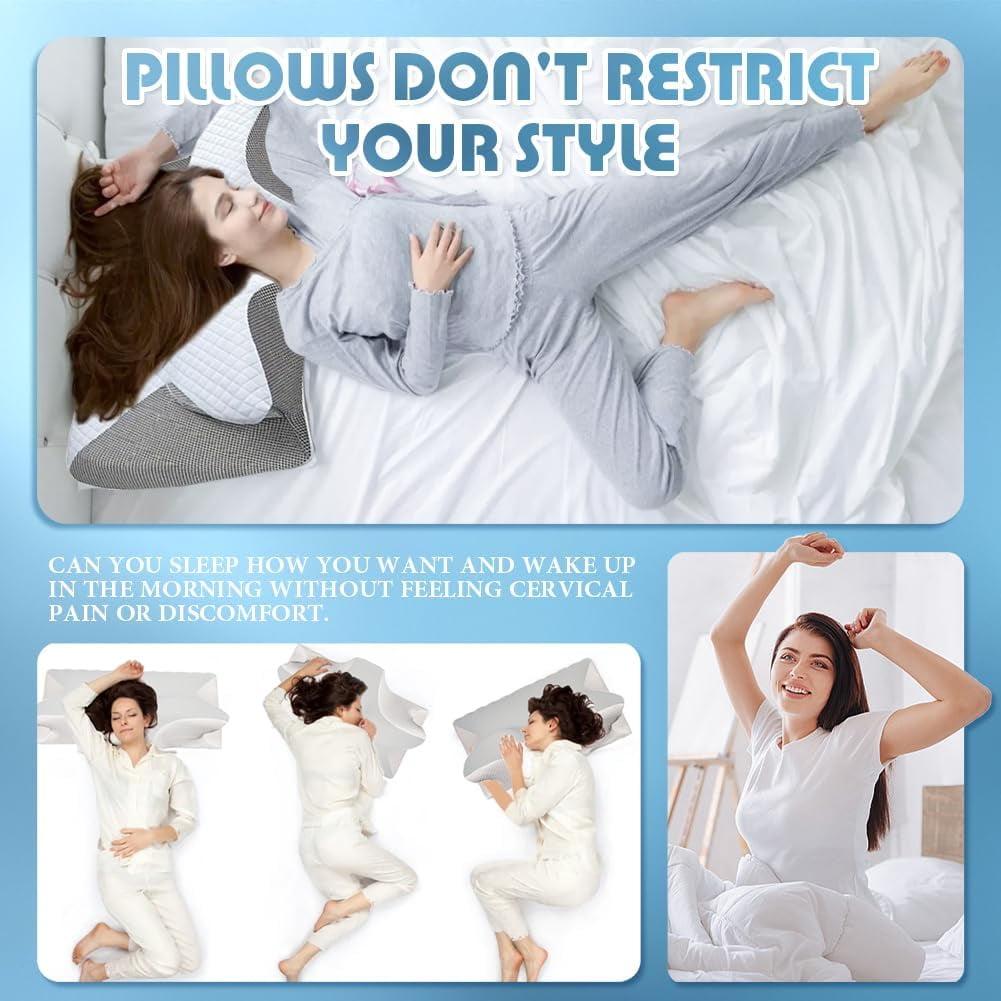 Fluffy Shredded Airway Pro Sleep Apnea Pillow, Airway Pro Cervical Pillow - All-Night Neck Support, Ergonomic Pillows for All Sleepin... - Decorative Throw Pillow Cushion for Sofa & Bed Detail