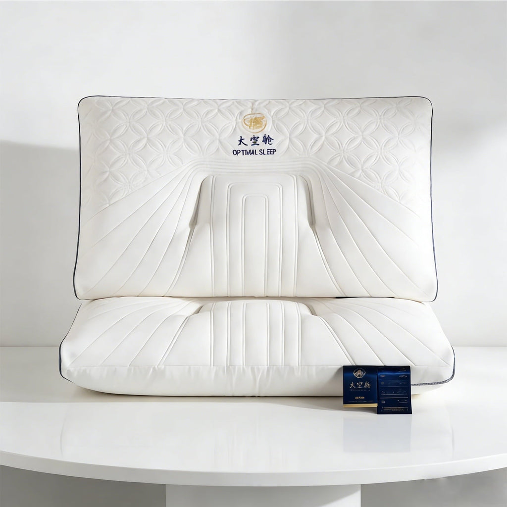 Orthopedic Support 2-Pack Space Capsule Bed Pillow (29.13" x 18.9") - Plush and Supportive - Orthopedic Shredded Foam Bed Pillow Set Detail