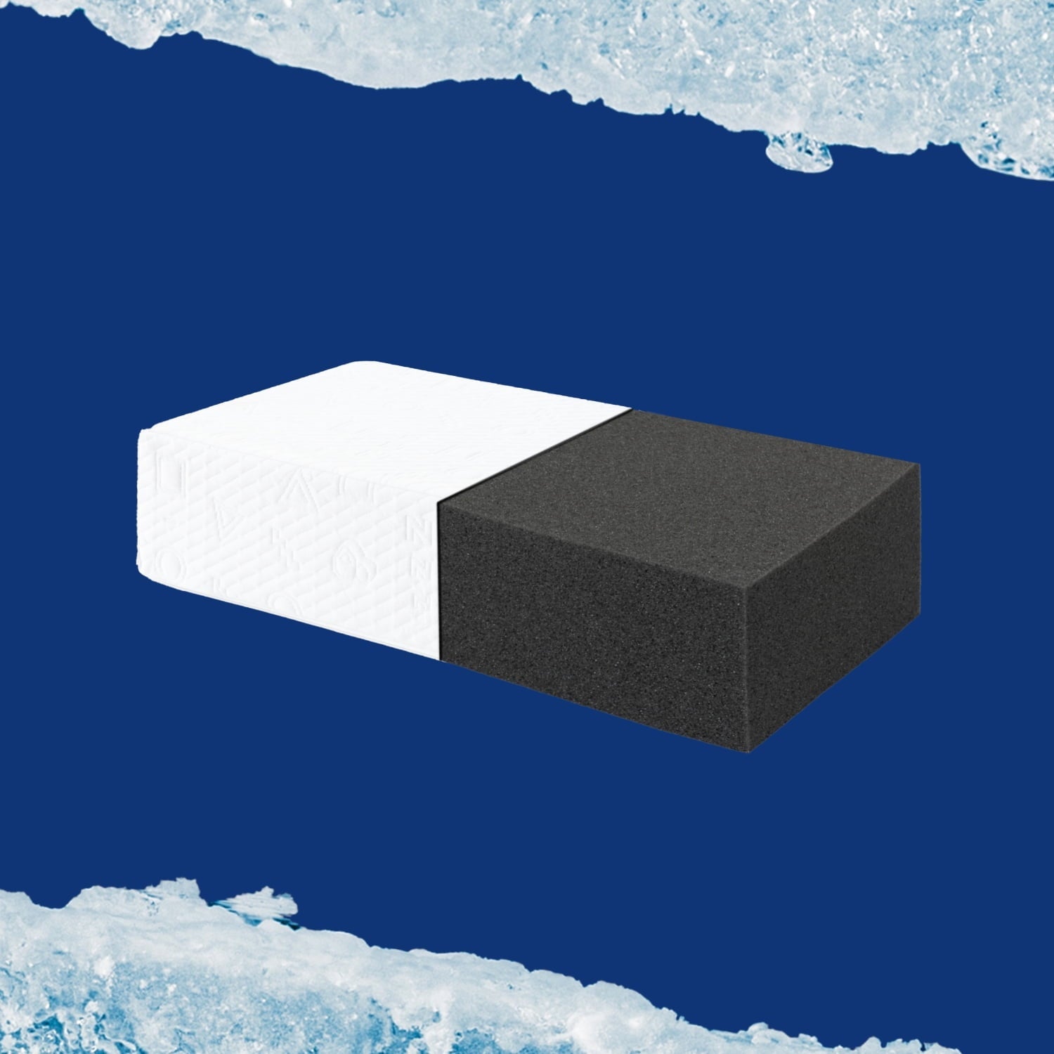 Decorative Plump (2 pack) Ice Cube Cooling Memory Foam Bed Pillow (1 Count) - Decorative Throw Pillow Cushion for Sofa & Bed Detail