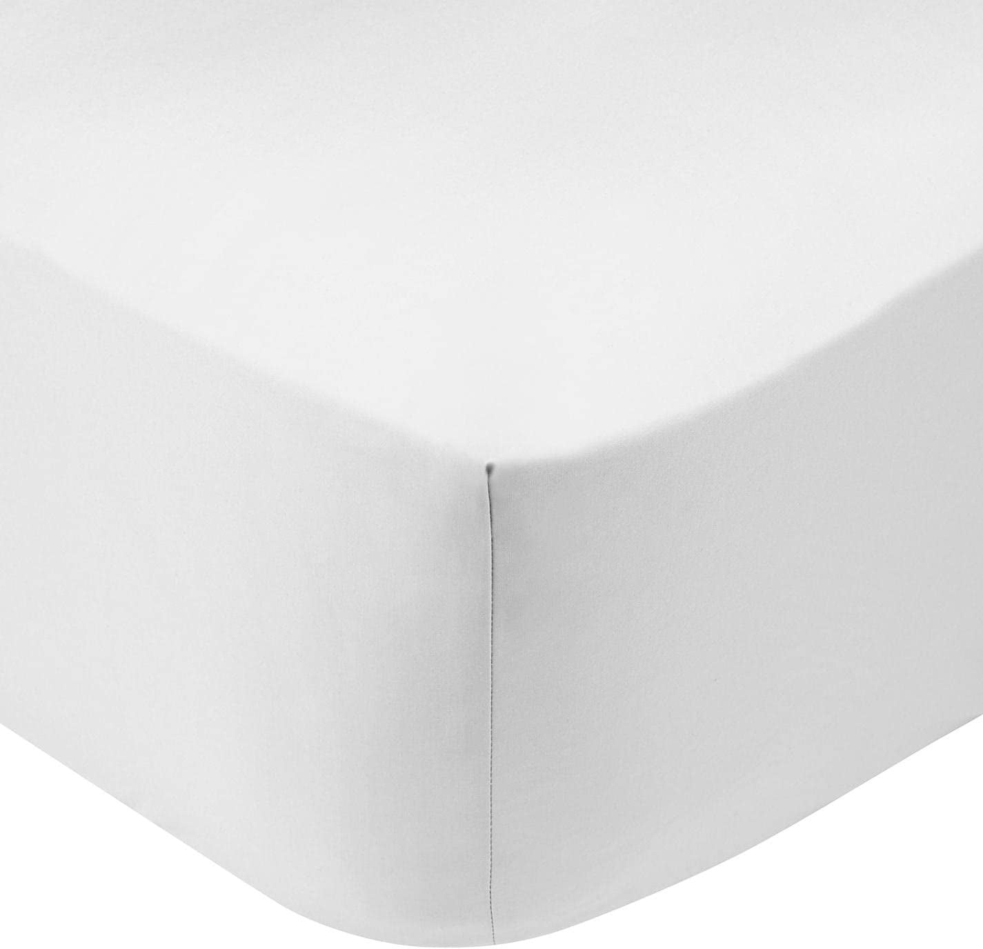 Cooling Sateen 4 Pack - Fitted Hospital Bed Sheets, Soft Knitted Jersey Knit Sheet, 36"x84"x16" - Breathable Egyptian Cotton Flat & Fitted Sheets Detail
