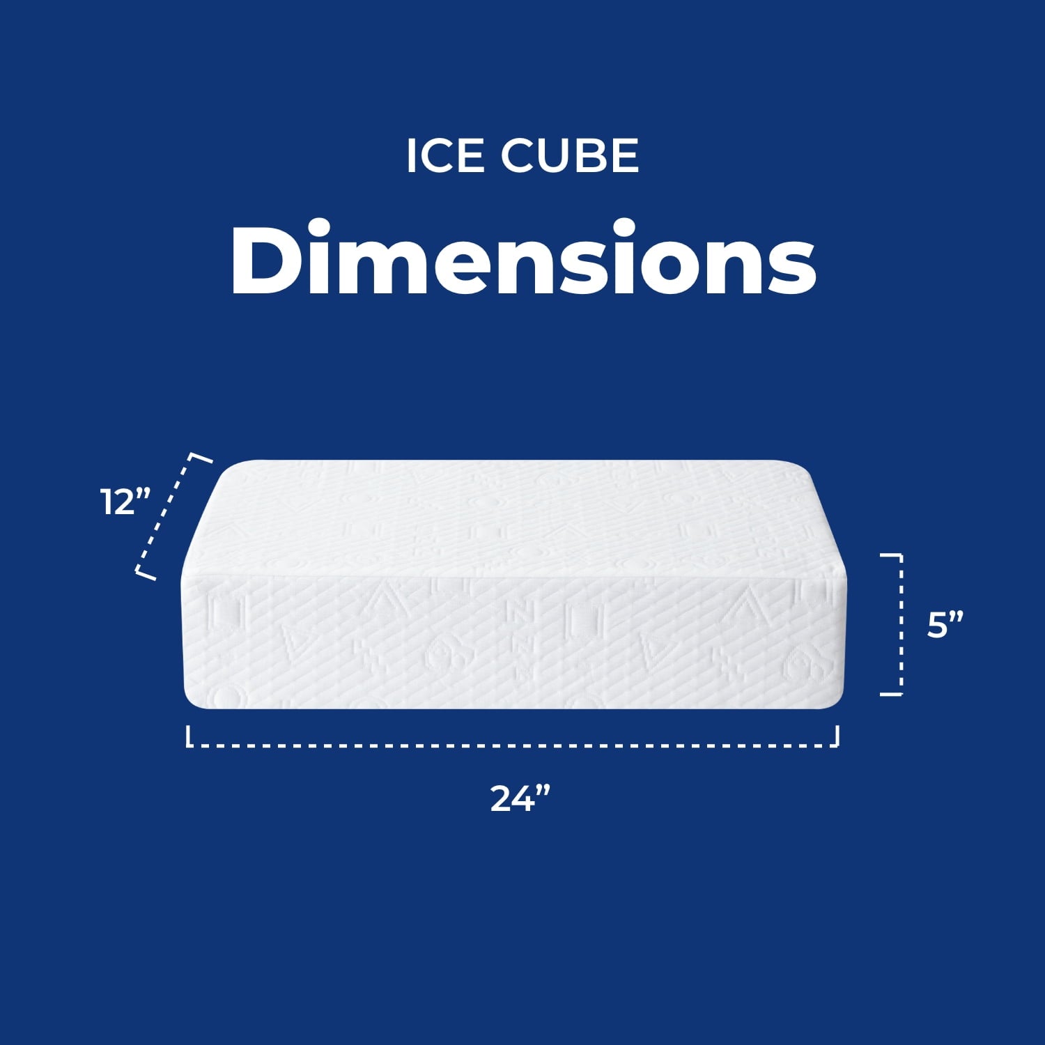 Decorative Plump (2 pack) Ice Cube Cooling Memory Foam Bed Pillow (1 Count) - Decorative Throw Pillow Cushion for Sofa & Bed Detail